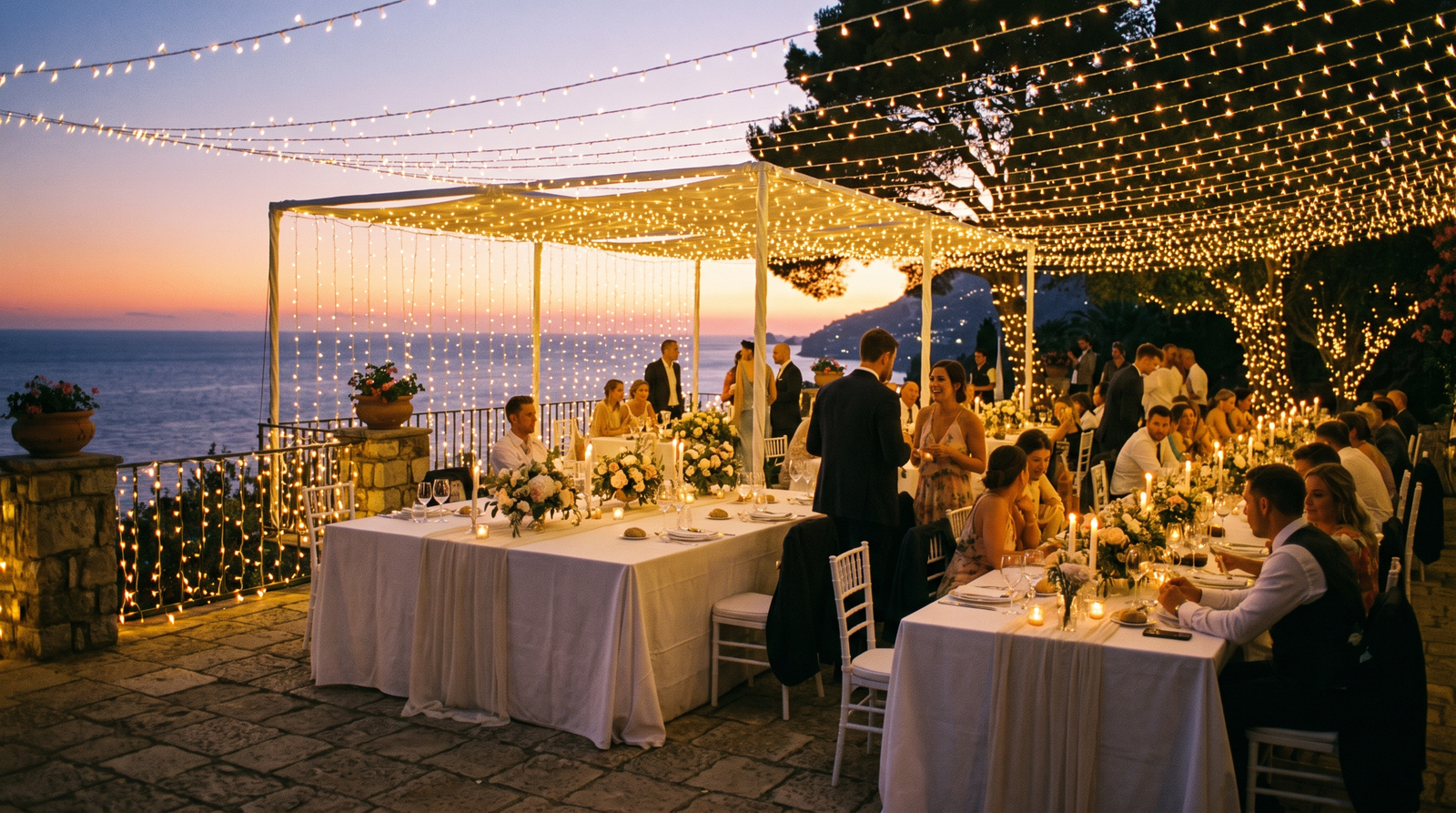 Detalle minimalista de una ceremonia de boda frente al mar en Puerto Vallarta