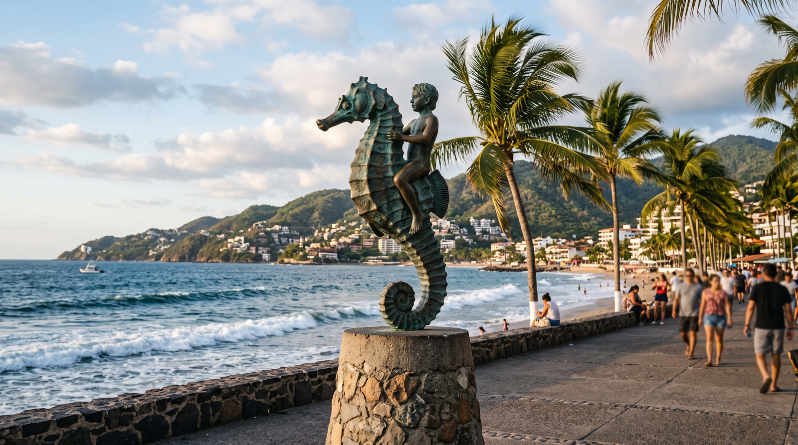 Malecón de Puerto Vallarta, eje del transporte en la ciudad