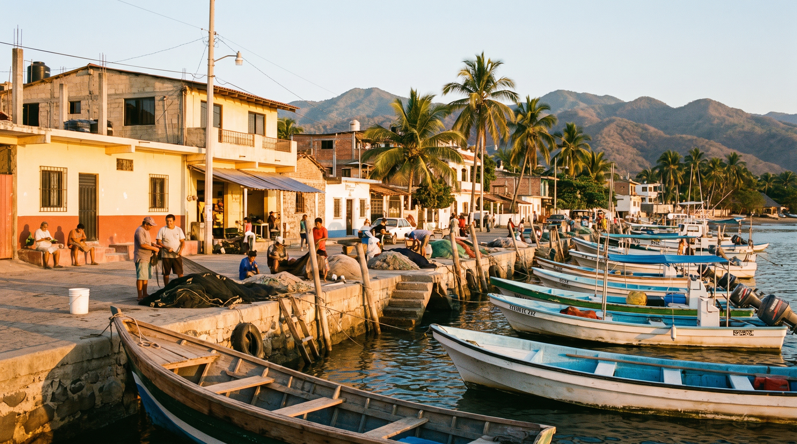 Costa selvática al sur de Puerto Vallarta vista desde el mar