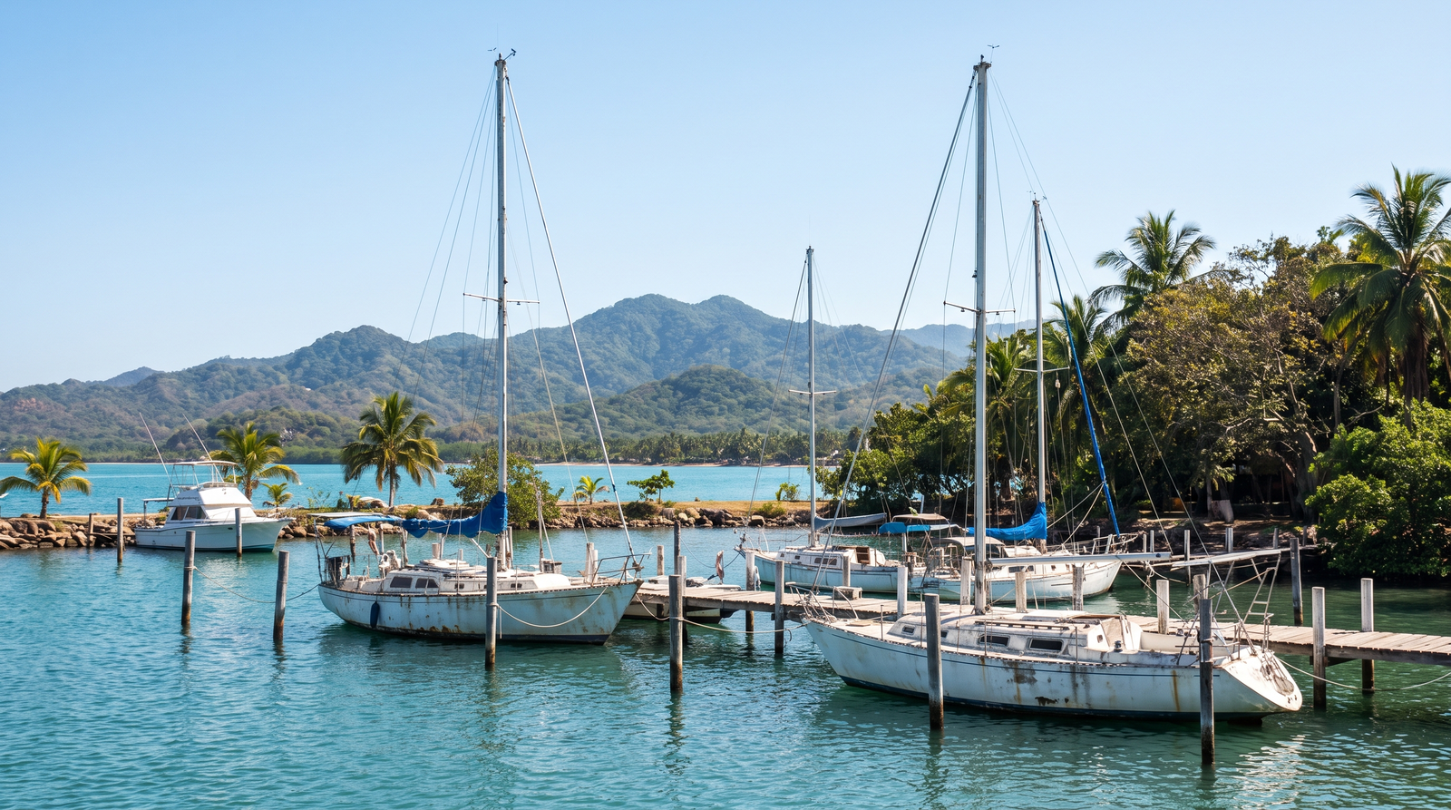 Vista curada de Sayulita, pueblo de playa cerca de Puerto Vallarta